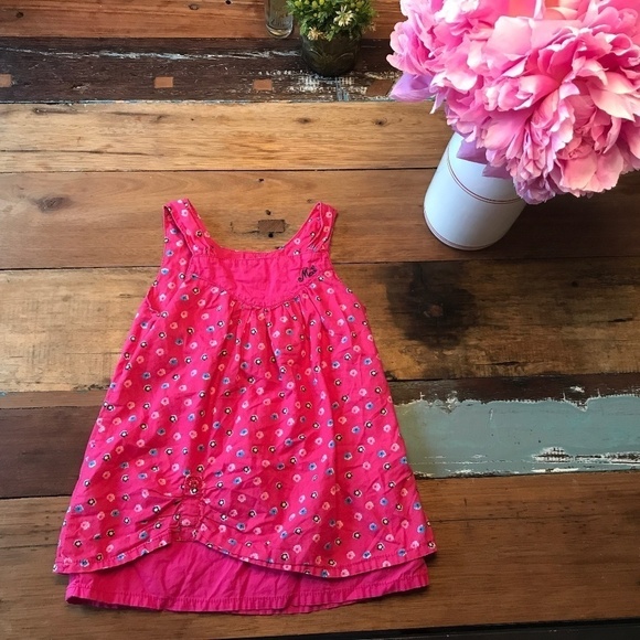 Mexx Dress sleeveless Floral Print Baby Size 12m Pink - Picture 3 of 4